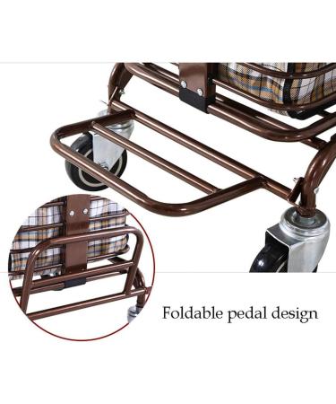 Small Cart Old Man Step-by-Step Rider Can Sit with Armrests Economical Simple Elderly Portable Thickening Rest Elderly Walker Wheelchair - Buy Online on GoSupps.com
