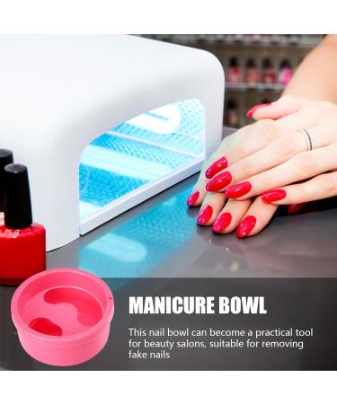 Bowl - Finger Soaking Bowl | Nail Soaking Container Manicure Tool Manicure Hand Bowl Art Hand Wash Spa Tool for Women and Girls Pink - Buy Online on GoSupps.com