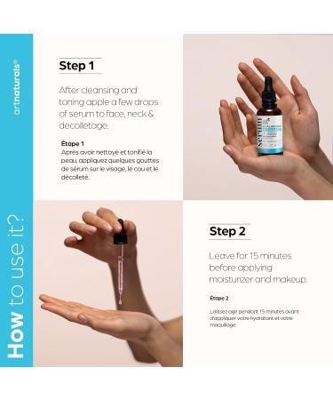 ArtNaturals Hyaluronic Acid Serum - Anti- Aging Facial Serum Natural Moisturizer w/Vitamin C Serum & Vitamin E - for Skin Care - Reduce Wrinkles & Dark Spots (1 Fl Oz (Pack of 1)) - Buy Online on GoSupps.com