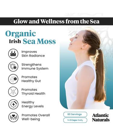 Atlantic Naturals Sea Moss Wellness Bundle - Organic Sea Moss Capsules for Immune & Thyroid Health + 7-Day Colon & Gut Detox Cleanse - Irish Sea Moss Psyllium Husk & Senna - (120 ct & 14 oz) - Buy Online on GoSupps.com