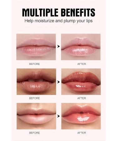 Melemando Lip Plumper 6 Colors Moisturizing Glossy Plumping Lip Gloss Long Lasting Hydrating Natural Lip Plumper for Women Girls (Color 04) - Buy Online on GoSupps.com