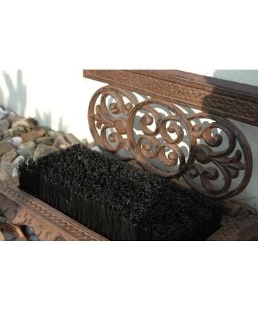 Fallen Fruits Cast Iron Shoe Scraper with Brush - Brown - Buy Online on GoSupps.com