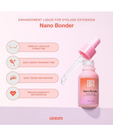 Curacoro Nano Lash Bonder | Eyelash Extension Glue Accelerator | Water & Oil Proof Sealant | Longer Retention & Low Irritation (15ml - Buy Online on GoSupps.com