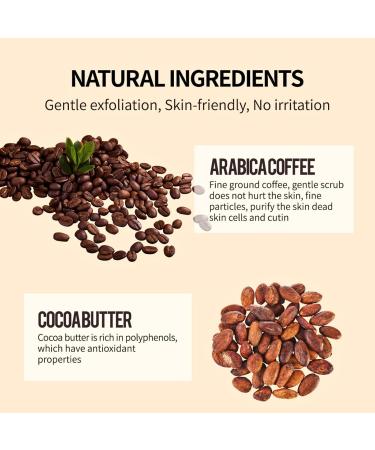 Natural Coffee Face Scrub Exfoliator Coffee Face Exfoliator Coffee Facial Scrub Face Exfoliator Scrub Face Scrub Exfoliates Dead Skin Cells Reduces Inflammation For Softer & Smoother Skin 60ml - Buy Online on GoSupps.com