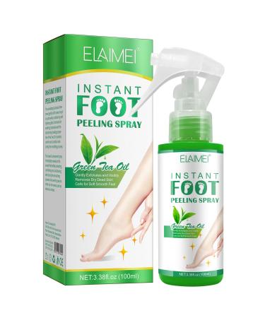 Foot Peel Spray,Foot Exfoliating Spray, Foot Peeling Spray that Remove Dead Skin within Seconds,Hydrating Nourish Peel Off Spray (Green Tea) - Buy Online on GoSupps.com