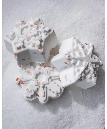 LA SALT CO Snowflake Crystal Bath Bomb - Winter Forest Aromatherapy | Handmade Vegan Shower Steamer | All-Natural Scent | Single Snowflake Pattern | 1 Count - Buy Online on GoSupps.com