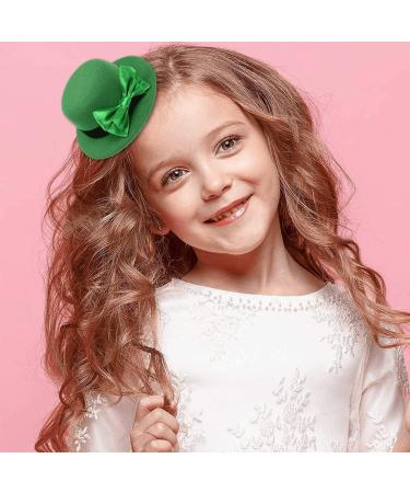 St Patricks Day Mini Hat Hair Clips Hairpins Headband Mini Leprechaun Hat Tea Party Headwear Costume Accessories for Party - Buy Online on GoSupps.com