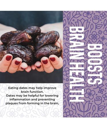 Fresh California Medjool Dates 1 lb - Pitted, Extra Fancy & Non-GMO - Sweet & Chewy Fruit Snack - No Added Sugar - Natural & Delicious - Buy Online on GoSupps.com