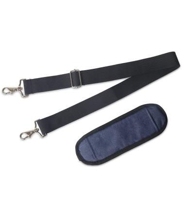 Jakago 60 "Universal adjustable shoulder strap shoulder strap for bags permanent ventilated with the non -slip cushion pocket strap wide 4.5cm up to 155 cm long (blue)