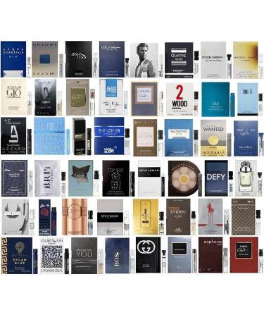 Men's Cologne Top Designer Sampler Vial Set x 8 Best Rated Cologne Sample Most Popular