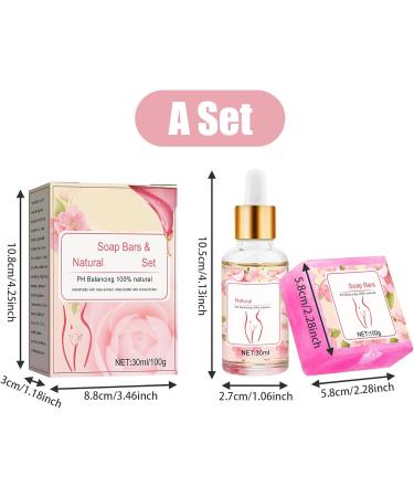 Yoni Wash for Women's Balance Eliminates Solid Soap Bars of Odor 100g Yoni 30ml Feminine Oil. - Buy Online on GoSupps.com