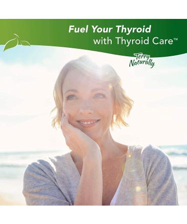 Terry Naturally Thyroid Care - Iodine & L-Tyrosine Supplement for Energy & Hair - 60 Capsules - Non-GMO, Gluten-Free, Kosher - Buy Online on GoSupps.com