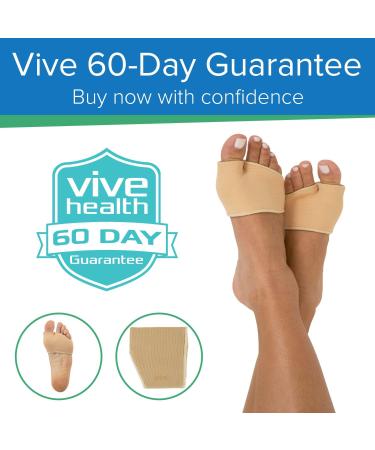 ViveSole Metatarsal Foot Pads (4 Pcs) - Pain Relief Cushions for Metatarsalgia Sesamoiditis & Morton's Neuroma - Gel Inserts for Calluses Corns & Bunions - Buy Online on GoSupps.com