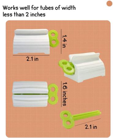 MoHern Toothpaste Squeezer 6 Pcs Multi-Purpose Tube Dispenser & Holder Stand - Buy Online on GoSupps.com