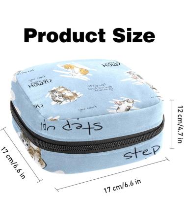Beautiful Cat Women's Napkin Storage Bag - Portable Period Bag for Women Teens & Girls | Menstrual Cup & Breastfeeding Pillow Holder - Buy Online on GoSupps.com