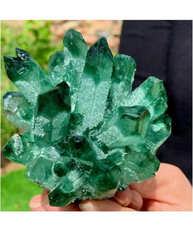 Natural Crystal Rough Crystal Cluster Natural Green Spooky Spooky Quartz Crystal Cluster Specimen Home Office Decoration (Size : 1100-1200g) - Buy Online on GoSupps.com