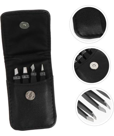 POPETPOP 1 Set Eyebrow for Women Salon Eyebrow Clip Practical Eyebrow Clip Eyebrow Plucker Tool Hair Plucker Clip Nose Hair Stainless Steel Cosmetic Miss Eyebrow Scissors 8.5x5.3cm Black - Buy Online on GoSupps.com