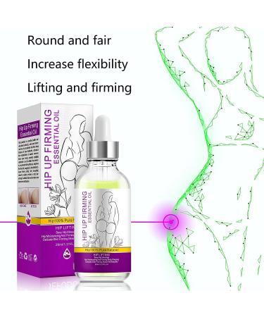 Natural Hip Lift Up Essential Oil for Women - Butt Firming & Cellulite Removal - 1 Fl Oz - Buy Online on GoSupps.com