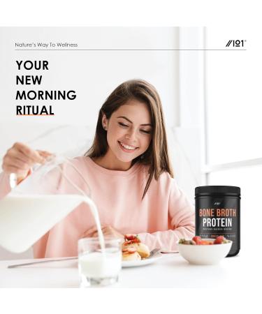 Grass-Fed Beef Bone Broth Protein Powder - 400g Unflavoured - Paleo & Keto Friendly - Halal Kosher - Pack of 1 - Buy Online on GoSupps.com