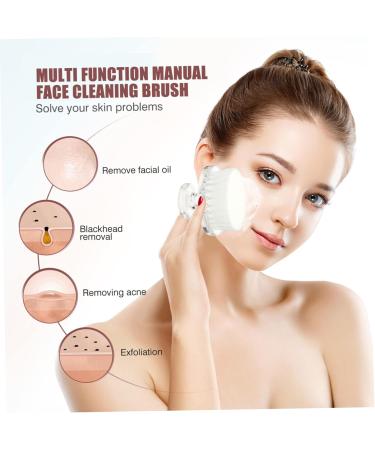 Ipetboom Cleansing Brush Multi Function Cleaning Brush Manual Face Brush Manual Brush Multifunctional Cleaning Brush Silicone Facial Brush Deep Pore Daily Pp Cosmetic White Blackhead Brush - Buy Online on GoSupps.com