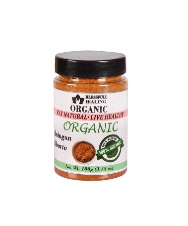 Blessfull Healing Organic Baingan Bharta Masala 100 Gram Airtight Container (Packing May Vary) 100 Gram 3.35 oz