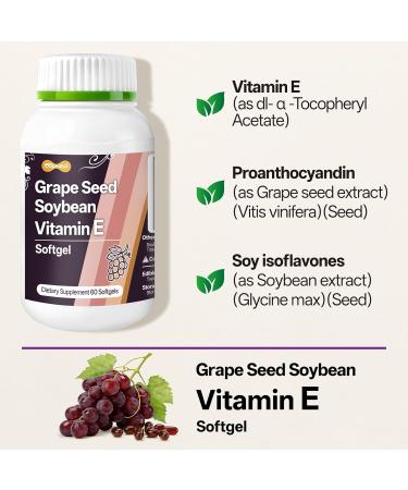 Oopeatol Premium Grape Seed Extract Capsules | High in Antioxidants OPCs & Polyphenols Supports Cells and Human Health Immune Defense & Fights Free Radical Damage - Buy Online on GoSupps.com