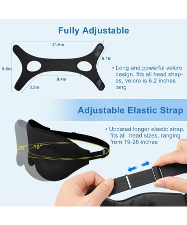 Effective Anti-Snoring Chin Strap Comfortable & Adjustable Sleep Solution with Eye Mask | Stop Snoring Global Shipping - Buy Online on GoSupps.com