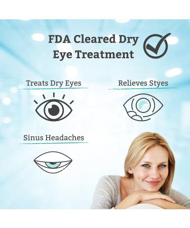 Open-Eye Warm Compress Mask for Dry Eyes - Best Heated Eye Relief for Styes & Irritation - Reusable, Effective & FDA Cleared - Buy Online on GoSupps.com