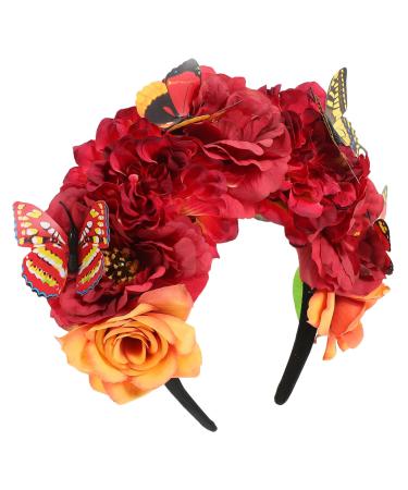 DRESSOOS Artificial Headband Cosplay Headband Prom Headpiece Halloween Butterfly Headband Butterfly Headbands Tea Party Headband for Women Prom Headbands for Women Halloween Headband