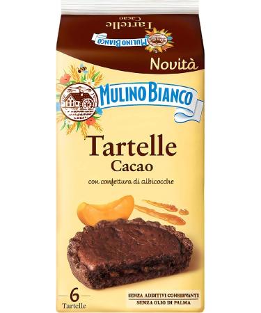  Italian Gourmet E.R. Mulino Bianco Cocoa Tartlets with Apricot Filling 288g Each pack contains 6 x 48g cakes + 400g Italian Gourmet Polpa di Pomodoro Box - Buy Online on GoSupps.com