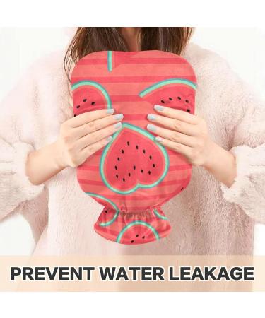 Naanle Valentine's Day Watermelon Heat Bottle - 2L Transparent Hot Water Bottle for Bed Hand & Foot Warmer - Pain Relief & Heat Therapy - Buy Online on GoSupps.com