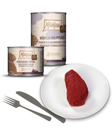 Mjamjam Premium Cat Wet Food - Grain Free Horse Meat Treat 6-Pack (800g x 6) - Pure Deliciousness for Your Feline Friend - Buy Online on GoSupps.com