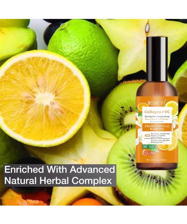 Tangsion Vitamin C Hair Treatment Oil - Deep Moisturizing Serum for Healthier Stronger Hair Adds Shine & Smooths Split Ends 100ML - Buy Online on GoSupps.com