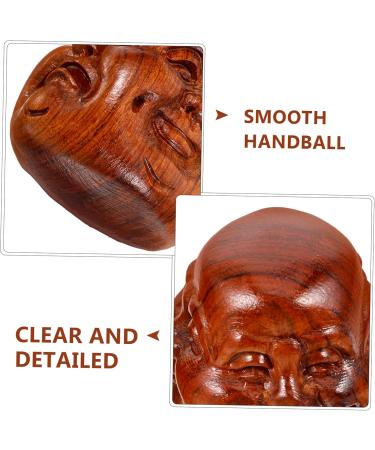 Minkissy Solid Wood Handballs - Relaxing Hand Exercise Balls for Physiotherapy | 2-Pack - Buy Online on GoSupps.com