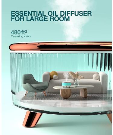 500ml Aromatherapy Diffuser for Large Rooms | 7 Color Indigo LED Lights | Essential Oil Diffuser - Buy Online on GoSupps.com