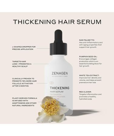 Zenagen Thickening Hair Serum 1 Fl Oz - Boost Volume and Growth - Buy Online on GoSupps.com