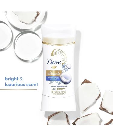 Dove Ultimate Coconut and Sandalwood Deodorant Stick 2.6 oz - Pack of 2 - Buy Online on GoSupps.com