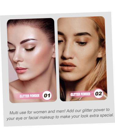 Balacoo 1pc Body Air Bag Powder Body Highlighter Loose Powder Spray Powder Glitter Bottle Body Powder Flash Golden medium - Buy Online on GoSupps.com