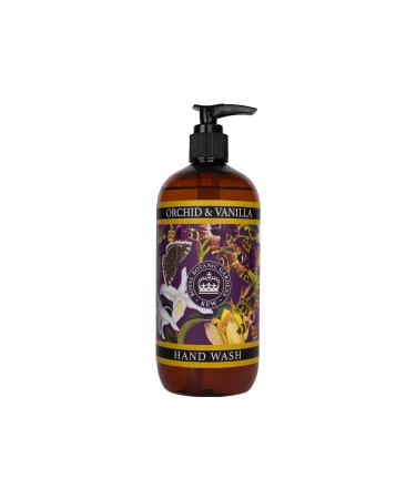 The English Soap Company Kew Gardens Hand and Body Wash Refreshing Botanical Wash with a Rich Lather Enriched with Soothing Aloe Vera and Vitamin E Orchid & Vanilla Scent 500ml