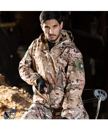 HANWILD Men's Tactical Jacket and Pant Set - Polar Fleece Winter Outdoor Camo Suit - Medium - Buy Online on GoSupps.com