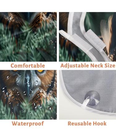 Owl Plant Beard Bib Apron | Men's Shaving Beard Hair Catcher | Perfect Gift for Dad & Husband | Father's Day Anniversary Christmas - Buy Online on GoSupps.com