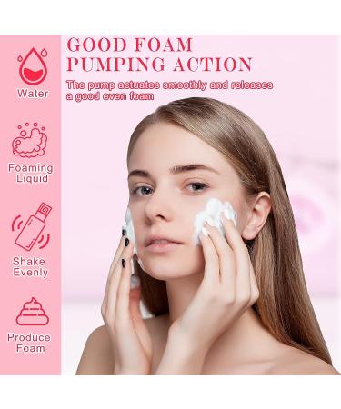 70 Pcs 2 oz Pink Foam Soap Dispensers - Refillable Mini Cleaning Bottles with Pump for Travel Hand Soap and Cosmetics - Buy Online on GoSupps.com