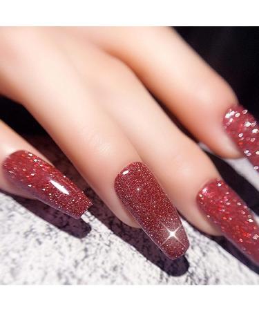 sillervan Nail Gel Polish UV LED Soak Off Gel Nail Polish Varnish Longlasting Nail Polish Glitter Sequins Art Polish LED SoakOff Manicure for Professional Salon Home 15ml Gorgeous 1 count (Pack of 1) - Buy Online on GoSupps.com