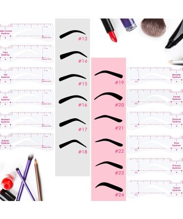 29-Piece Eyebrow Stencils Shaper Kit with Reusable Templates, Razor, Scissors, Makeup Brush, and Storage Box - Perfect for Trimming and Shaping Eyebrows - Buy Online on GoSupps.com