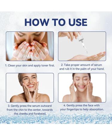 Premium Hydrating Hyaluronic Acid Serum - Anti-Aging Face Serum with Glycerin & Niacinamide for Men & Women | 30ml - Buy Online on GoSupps.com