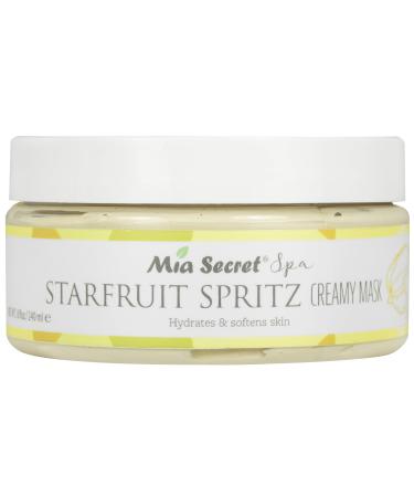 Mia Secret Creamy Mask Starfruit Spritz spa exfoliant relaxtion skincare MADE IN USA (8 oz.) 8 Ounce (Pack of 1)