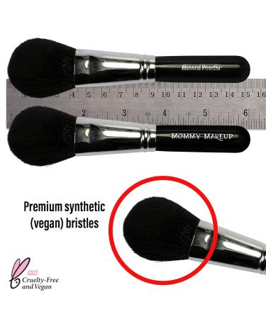Vegan Mineral Powder Brush - Cruelty-Free & Travel Size | Perfect for International Shipping - Buy Online on GoSupps.com