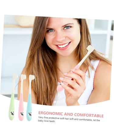 Magiclulu 3-Pack Travel Toothbrush for Kids | Soft Silicone & Rubber Toothbrushes | Colorful Children's Dental Care Essentials - Buy Online on GoSupps.com