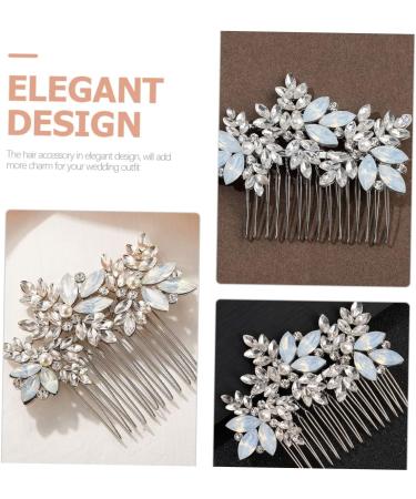 MAGICLULU Comb Wedding Headpiece for Bride Wedding Hair Accessories for Brides Bride Hair Accessory Bridal Headpieces for Wedding Bridal Hair Decor Tiara Rhinestones Alloy Hair up Miss - Buy Online on GoSupps.com