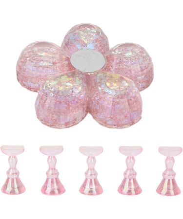 Nail Painting Stand Removable Practical Nail Stand ABS Material Nail Stand with Base for Home for Nail Art Schools (Aurora powder) - Buy Online on GoSupps.com